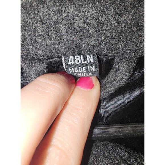 CINTAS MENS GRAY DOUBLE BREASTED WINTER COAT - Picture 4 of 6